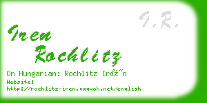iren rochlitz business card